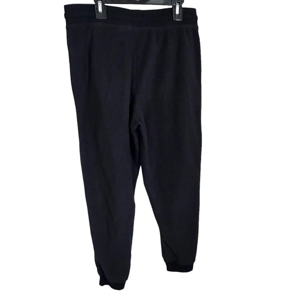 Lands' End Black Fleece Jogger pants size Small women’s cozy - Picture 5 of 7